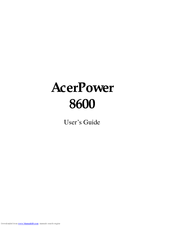 Acer AcerPower 8600 User Manual