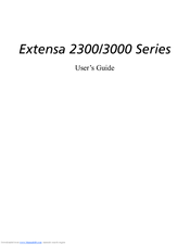 Acer Extensa 3000 Series User Manual