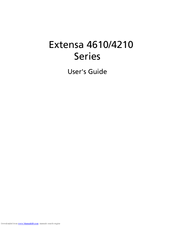 Acer Extensa 4610 Series User Manual