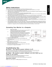 Acer T231H Quick Setup Manual