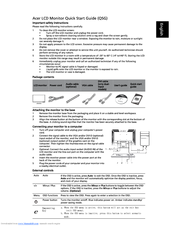 Acer V213H Quick Start Manual