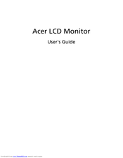 Acer V213H User Manual