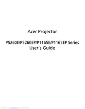 Acer P1165E Series User Manual