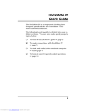 Acer DockMate IV Quick Manual