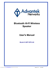 Advantek Networks ABT-SPK-A8 User Manual