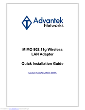 Advantek Networks AWN-MIMO-54RA Quick Installation Manual