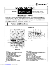 Aiphone BGR-10A Instructions Manual