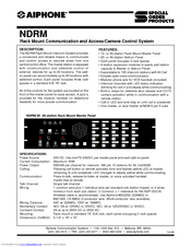 Aiphone NDRM-12 Specifications