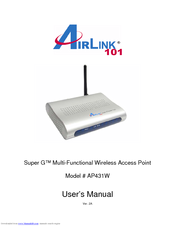 Airlink101 Super G AP431W User Manual