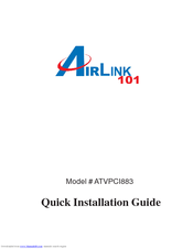 Airlink101 ATVPCI883 Quick Installation Manual