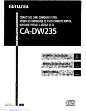 Aiwa CA-DW235 Operating Instructions Manual