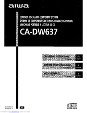 Aiwa CA-DW637 Operating Instructions Manual