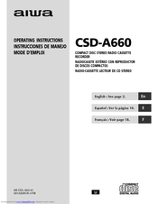 Aiwa CSD-A660 Operating Instructions Manual