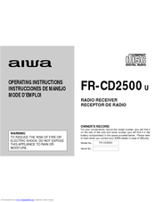 Aiwa FR-CD2500 Operating Instructions Manual