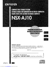 Aiwa NSX-AJ10 U Operating Instructions Manual