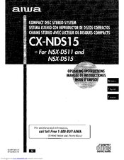 Aiwa CX-NDS15 Operating Instructions Manual