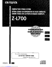Aiwa SX-WZL700 Operating Instructions Manual