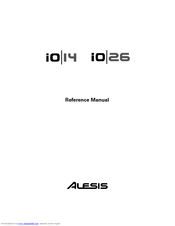 Alesis iO14 Reference Manual