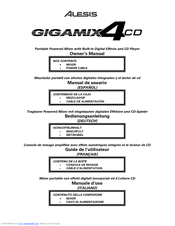 Alesis GigaMix4CD Owner's Manual