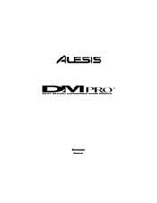 Alesis DM Pro Kit Reference Manual
