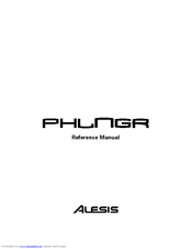 Alesis ModFX Phingr Reference Manual
