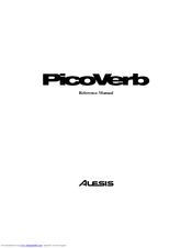 Alesis PicoVerb Reference Manual