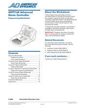 American Dynamics ADTT16E Touch Tracker Reference Manual