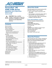 American Dynamics ADRL3TRK Series Service Manual
