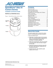 American Dynamics SpeedDome Ultra VI Installation And Service Manual