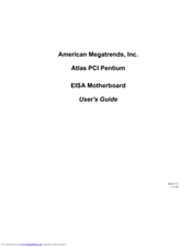 American Megatrends Atlas PCI Pentium EISA User Manual