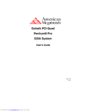 American Megatrends Goliath PCI Quad User Manual
