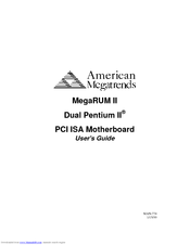 American Megatrends MegaRUM II User Manual