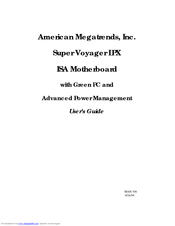 American Megatrends Super Voyager LPX ISA User Manual
