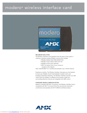 Amx modero NXA-WC80211B Specifications