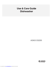 Asko D3250 Use And Care Manual