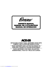 Audiovox ACD-26 Owner's Manual