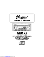 Audiovox ACD-75 Owner's Manual