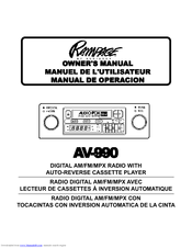 Audiovox AV-990 Owner's Manual