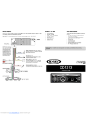 Jensen Phase Linear CD1213 Installation Manual