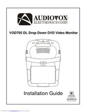 Audiovox VOD705DL - DVD Player With LCD Monitor Installation Manual