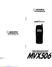 Audiovox MVX506 Operating Instructions Manual