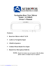 Audiovox LCMR4N Owner's Manual