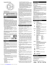 Audiovox CE154MP Operating Instructions