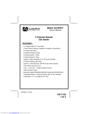 Audiovox AS-9055T Owner's Manual