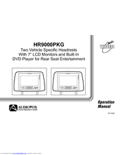 Audiovox HR9000D Operation Manual