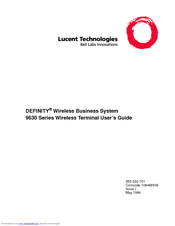 Lucent Technologies 9630 User Manual