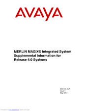 Avaya MERLIN MAGIX 4400D Release Note