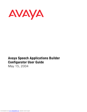 Avaya Speech Applications Builder Configurator User Manual
