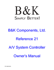 B&K Reference 21 Owner's Manual