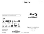 Sony BDP-S1700ES - Blu-ray Disc™ Player Operating Instructions Manual